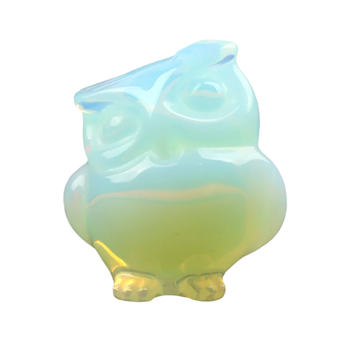 CrystalCritters Carved Owl Quartz