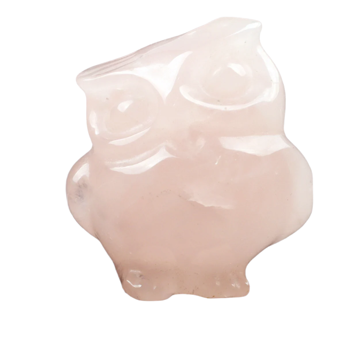 CrystalCritters Carved Owl Quartz