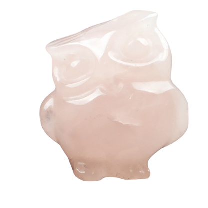 CrystalCritters Carved Owl Quartz