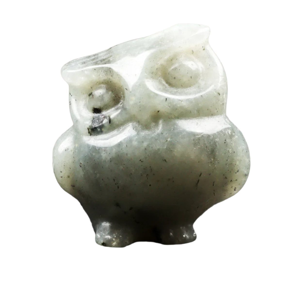 CrystalCritters Carved Owl Quartz
