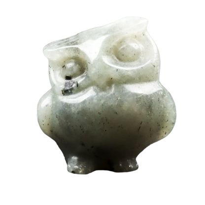 CrystalCritters Carved Owl Quartz