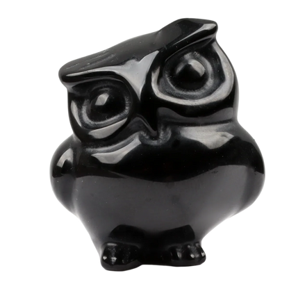 CrystalCritters Carved Owl Quartz
